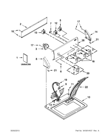 Top and console parts