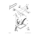 Kenmore 11071402311 top and console parts diagram