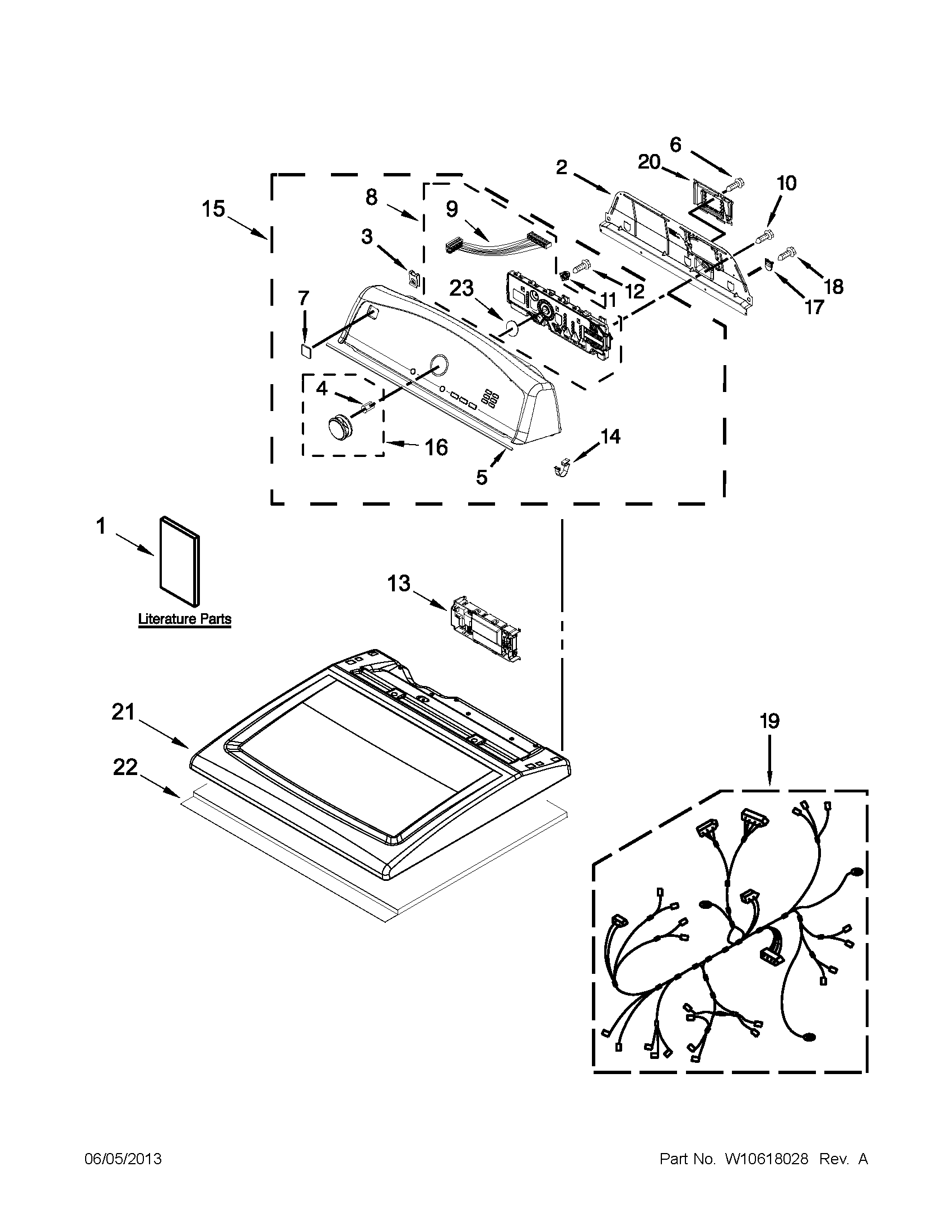 Top and console parts