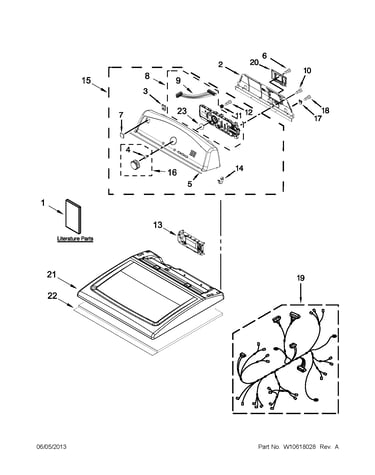 Top and console parts