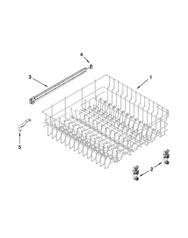 Upper rack and track parts
