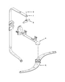 Upper wash and rinse parts