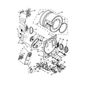 Kenmore 1108875279A dryer bulkhead parts diagram