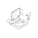 Kenmore 1108875279A washer top and lid parts diagram
