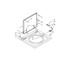 Kenmore 1108875279A washer top and lid parts diagram