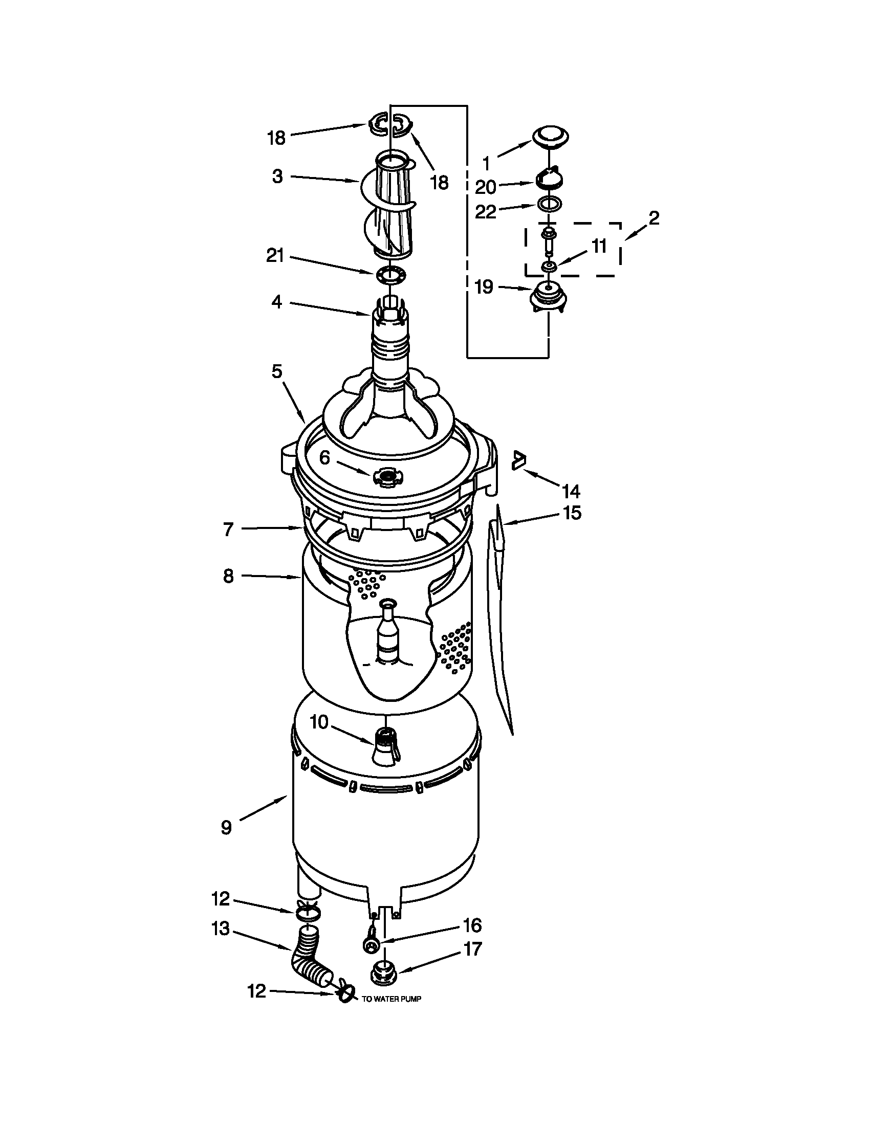 TUB AND BASKET PARTS