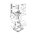 Kenmore 1108875279A machine base parts diagram