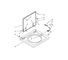 Kenmore 1109875279B washer top and lid parts diagram
