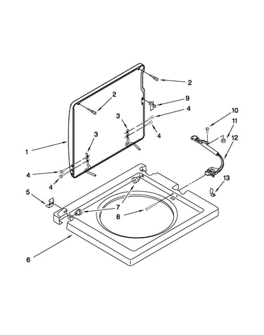 Washer top and lid parts