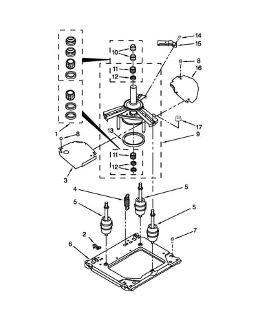 Machine base parts