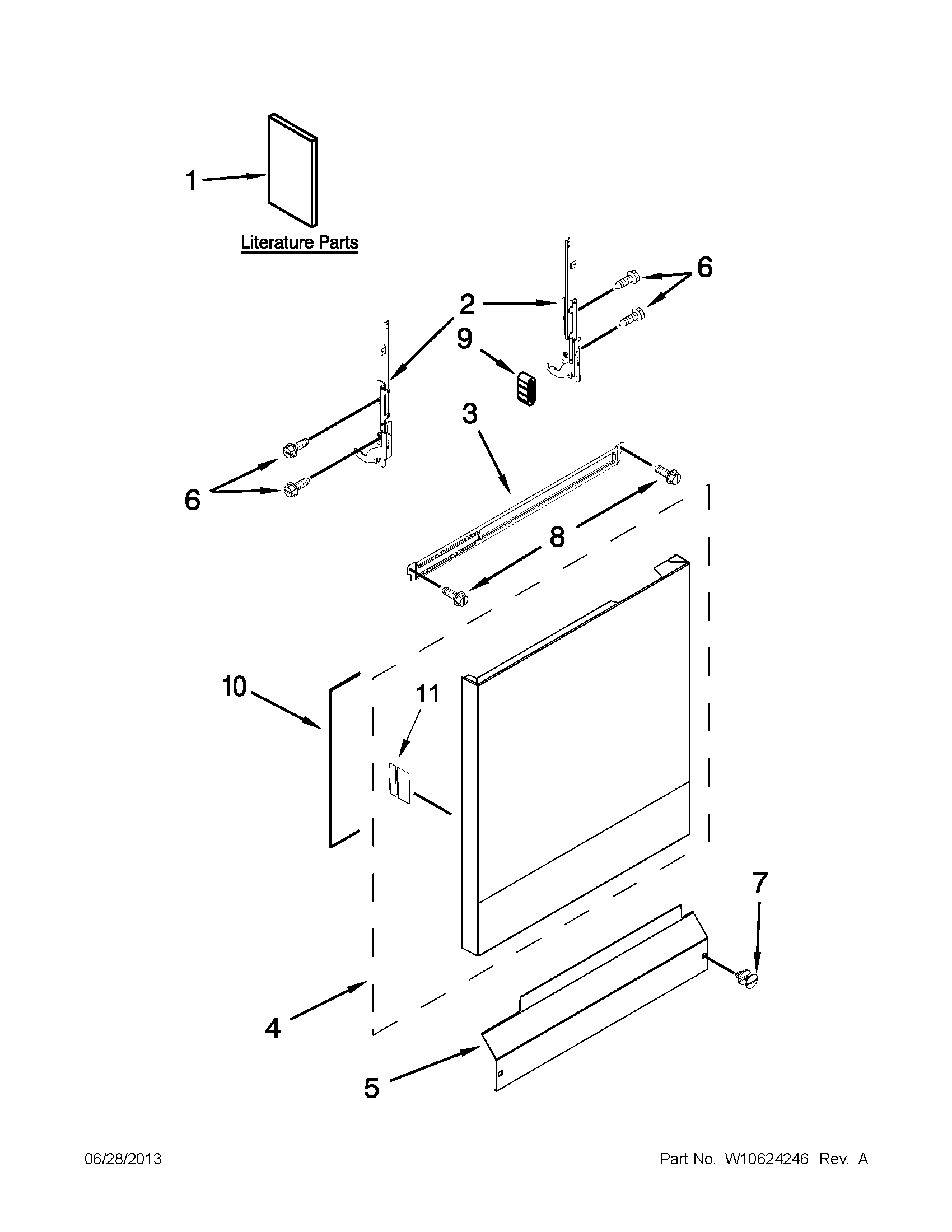 Door and panel parts