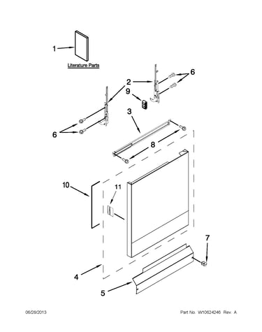 Door and panel parts