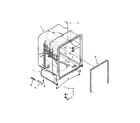 Kenmore 66517159K212 tub and frame parts diagram