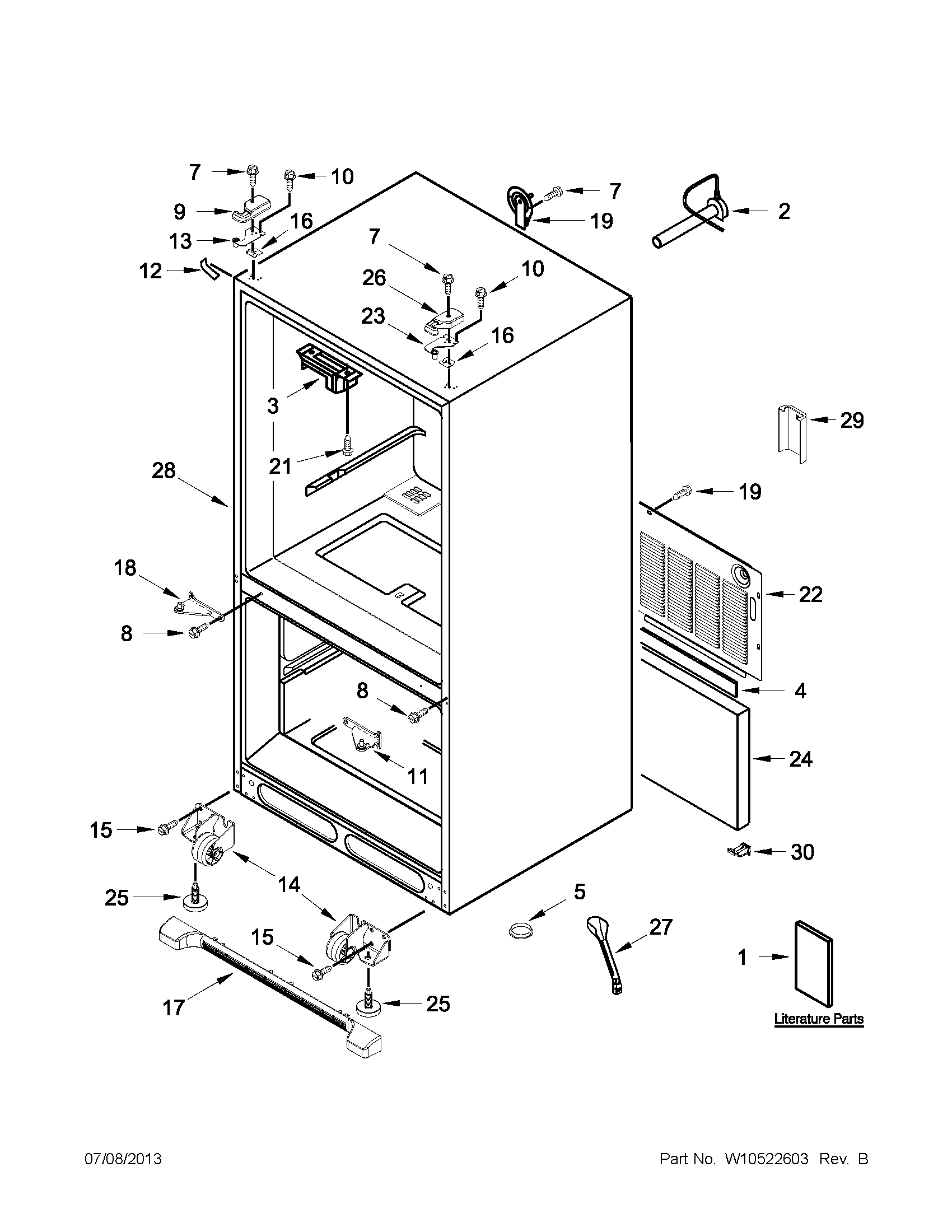 Cabinet parts