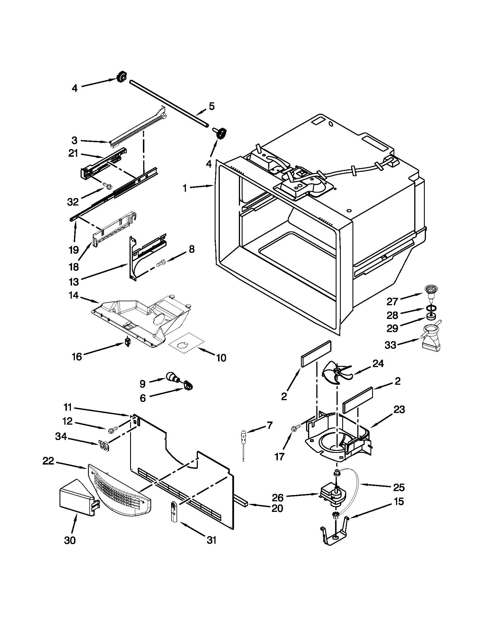 FREEZER LINER PARTS