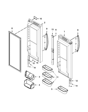Refrigerator door