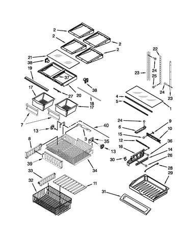 Shelf parts