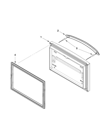 Freezer door parts
