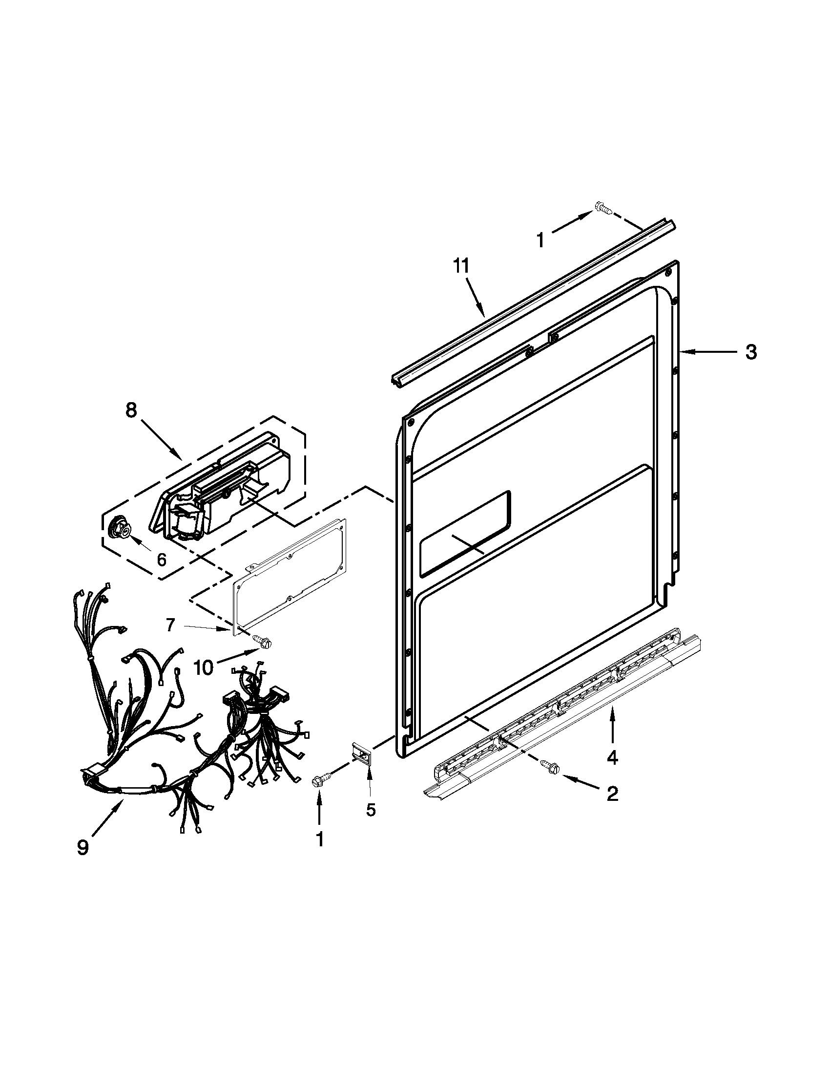 Inner door parts