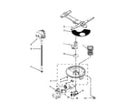 Kenmore Elite 66512813K310 pump, washarm and motor parts diagram