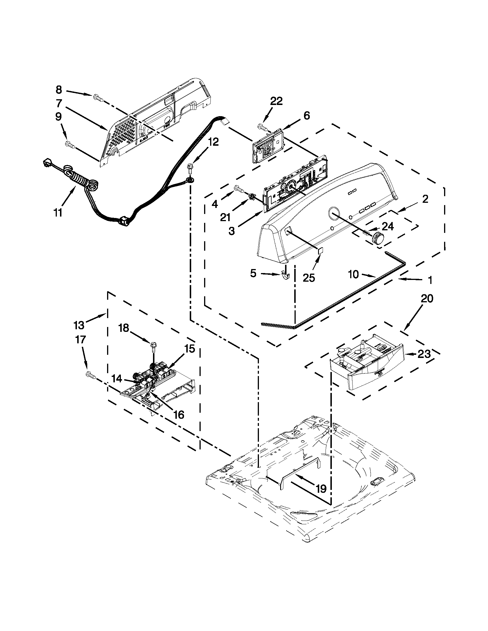 Console and dispenser parts