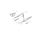 Kenmore 66512723K310 control panel and latch parts diagram
