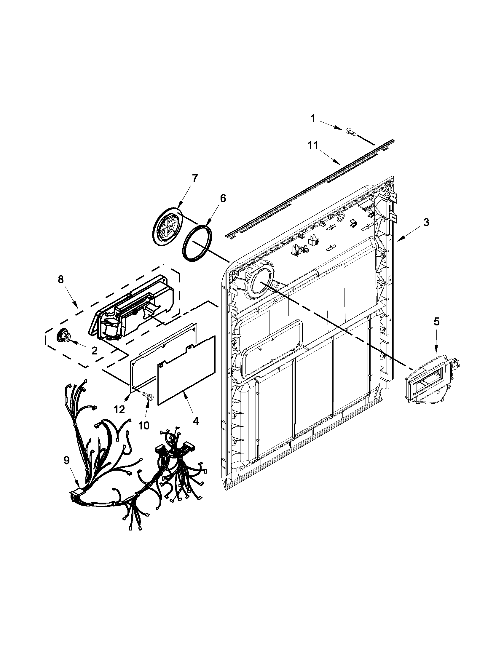 Inner door parts