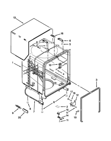 Tub and frame parts