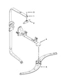 Upper wash and rinse parts