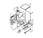 Kenmore 11026182029A dryer cabinet and motor parts diagram
