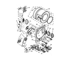 Kenmore 11026182029A dryer bulkhead parts diagram