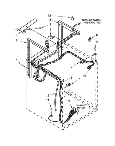 Dryer support and washer parts