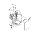 Kenmore 11026182029A washer cabinet parts diagram