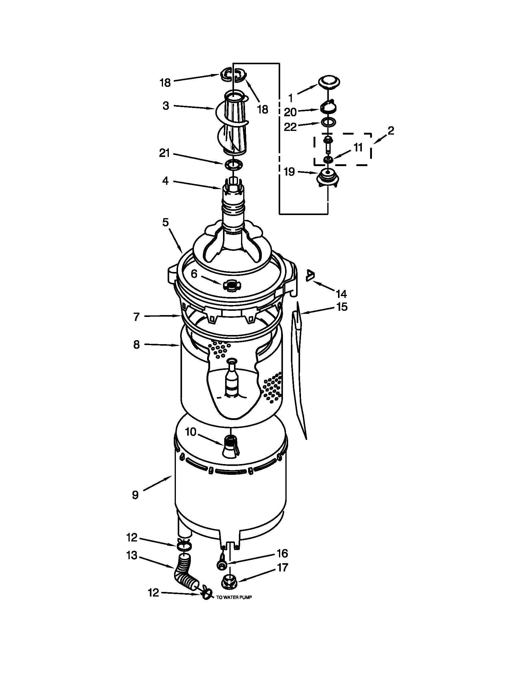 TUB AND BASKET PARTS