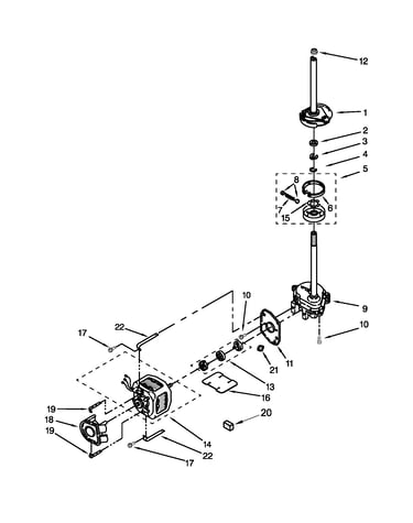 Brake,clutch,gearcase,motor and pump parts