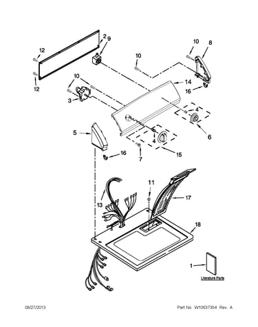 Top and console parts