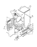 Dryer cabinet and motor parts