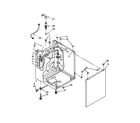 Kenmore 1108873279A washer cabinet parts diagram