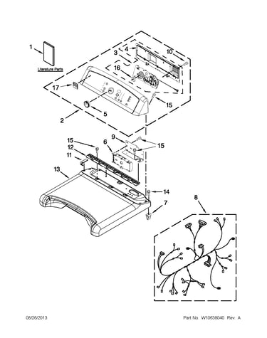 Top and console parts