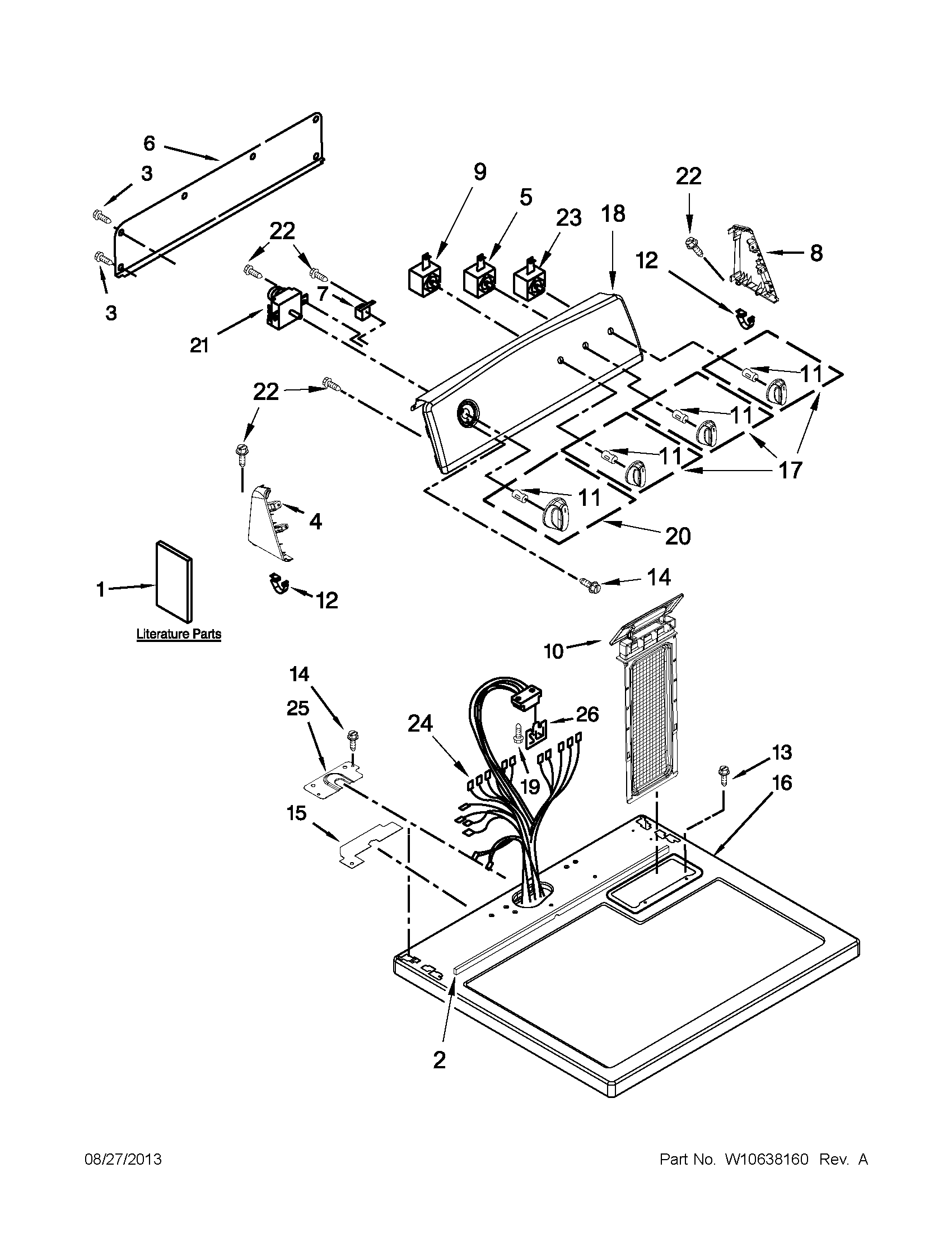 TOP AND CONSOLE PARTS