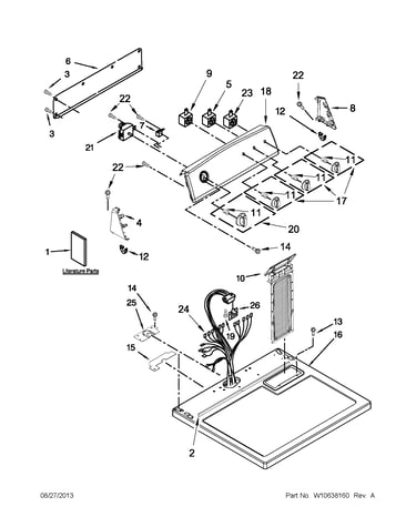 Top and console parts