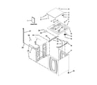 Kenmore 11023102310 top and cabinet parts diagram