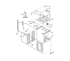 Kenmore 11021492310 top and cabinet parts diagram