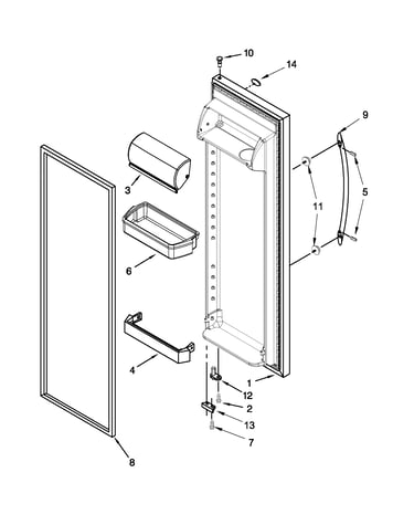 Refrigerator door parts
