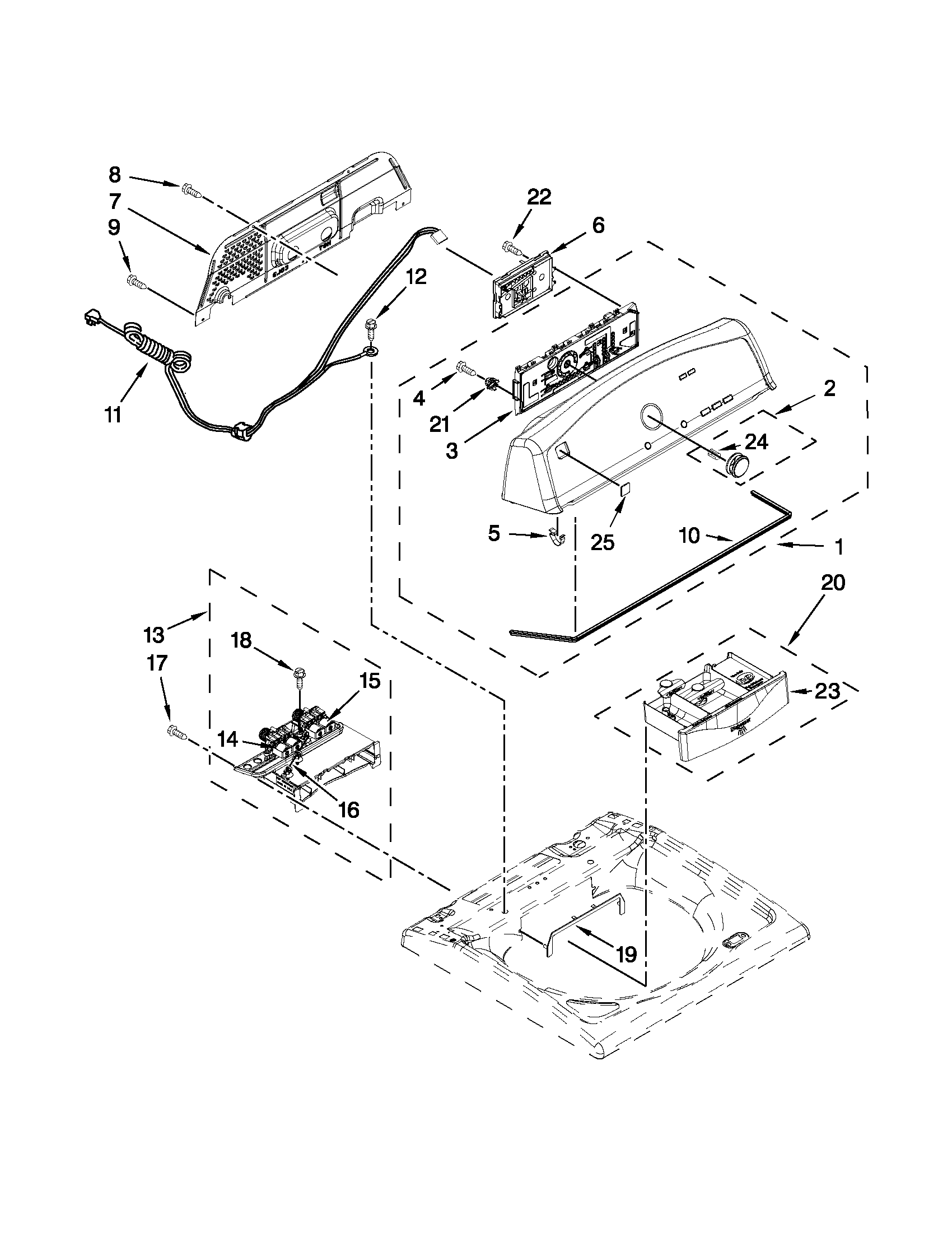 Console and dispenser parts