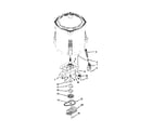 Kenmore 11026112310 gearcase, motor and pump parts diagram