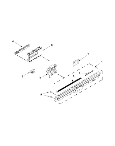 Control panel and latch parts