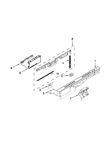 Control panel and latch parts