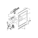 Kenmore 66513293K116 inner door parts diagram