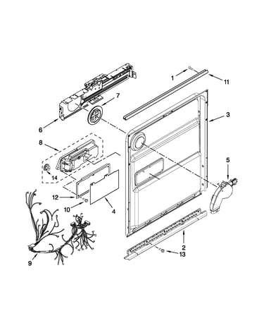 Inner door parts